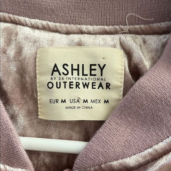 Ashley By 26 International Mauve Bomber Jacket Size M GUC - Picture 2 of 6